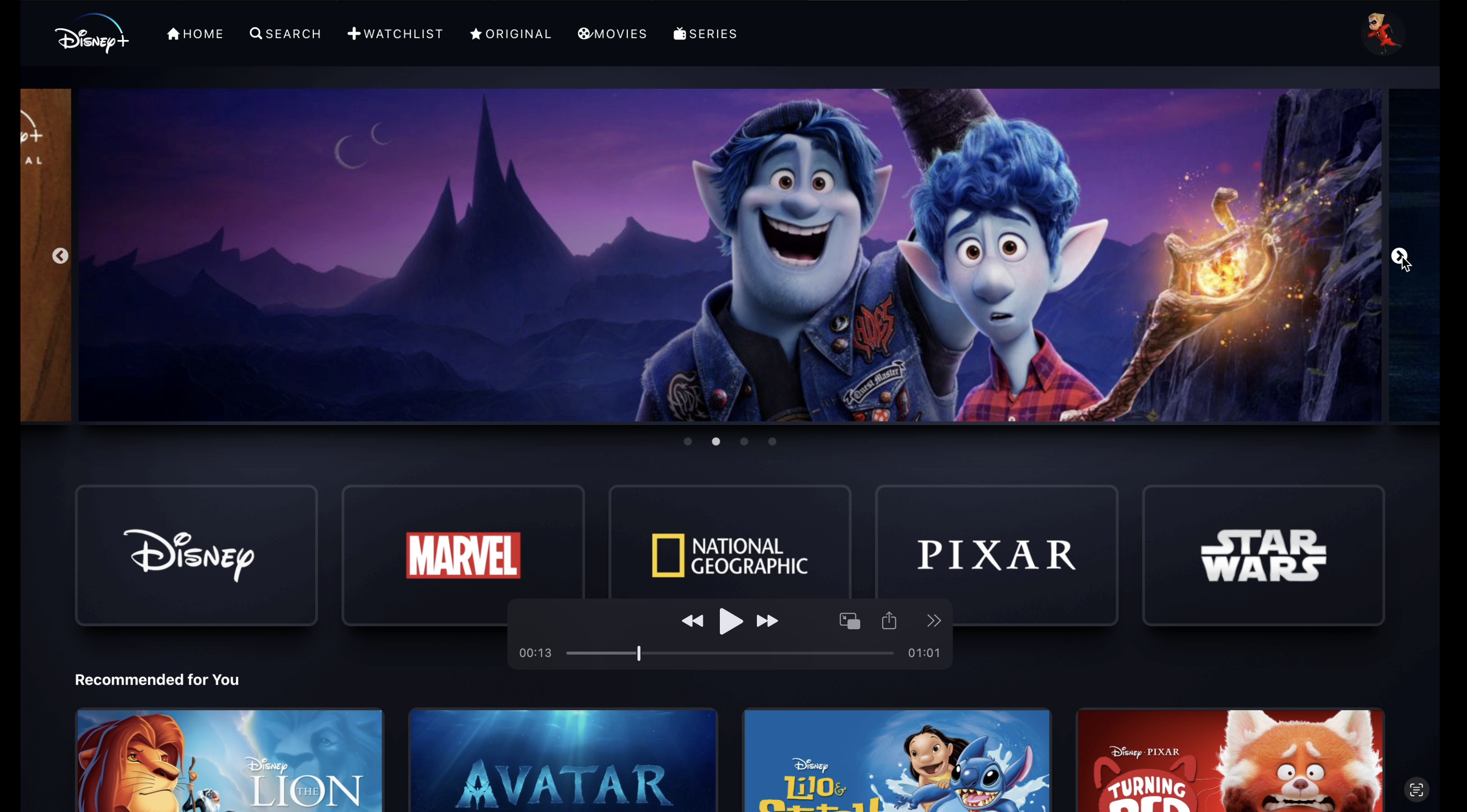 Disney Plus Clone